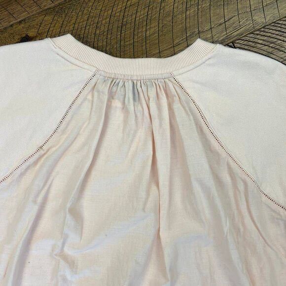 J.CREW Eyelet Crochet Back Sweatshirt M - Picture 4 of 8